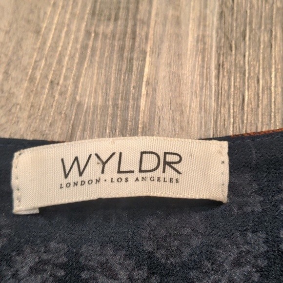 WYLDR Revolve Brand Geometric Long Sleeve‎ V Neck Romper Playsuit Extra Small - Picture 10 of 15